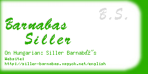 barnabas siller business card